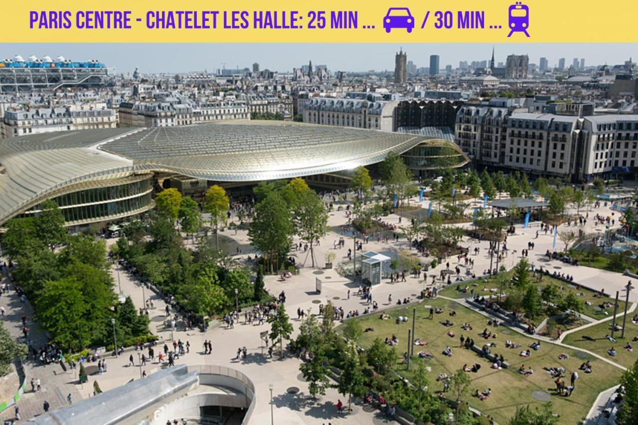Qhome 1 - Studio Entre Paris Et Disney Villiers-sur-Marne Esterno foto